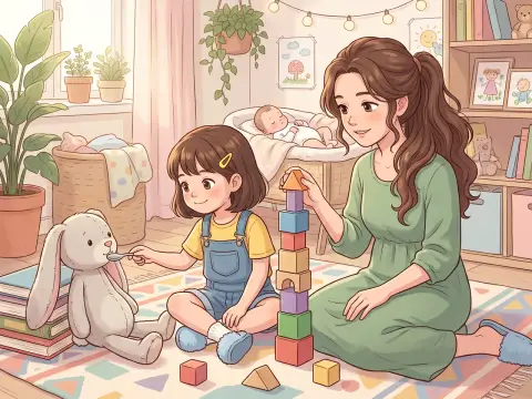 Обложка: Алёна и ревность к младшей сестрёнке