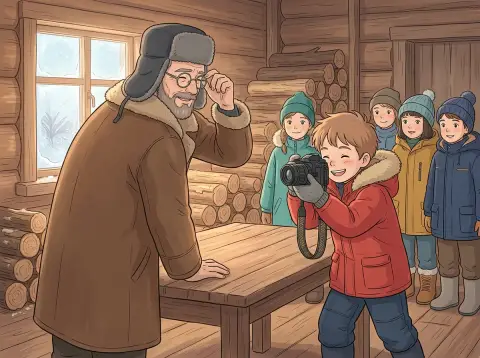 Обложка: Веня и северное сияние
